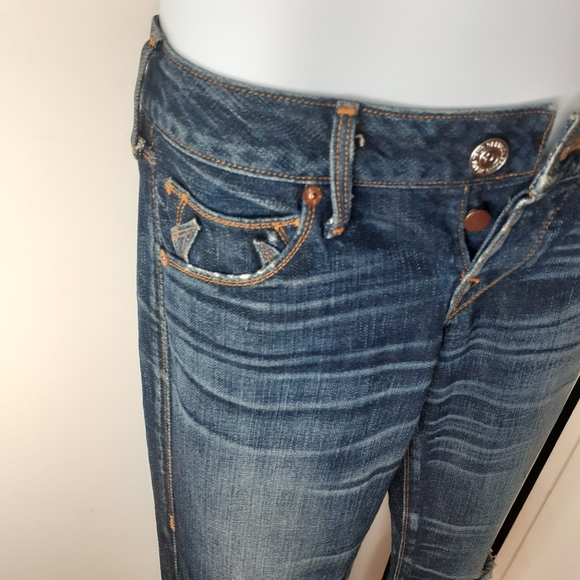 TRUE RELIGION Mid Rise Skinny Jeans Jennie curved  Style SZ 26 dark blue - Picture 5 of 5